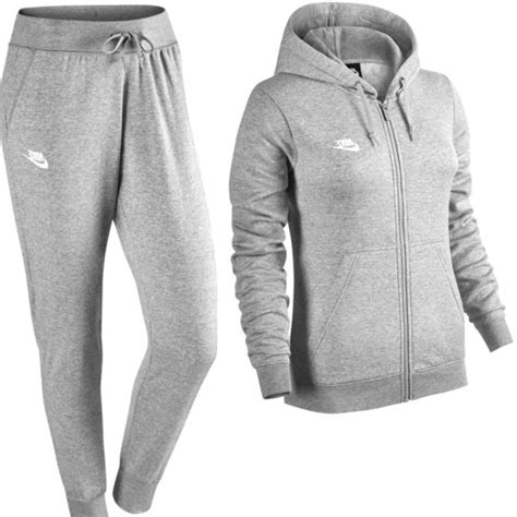 jogginganzug nike damen grau|jogginanzüge damen.